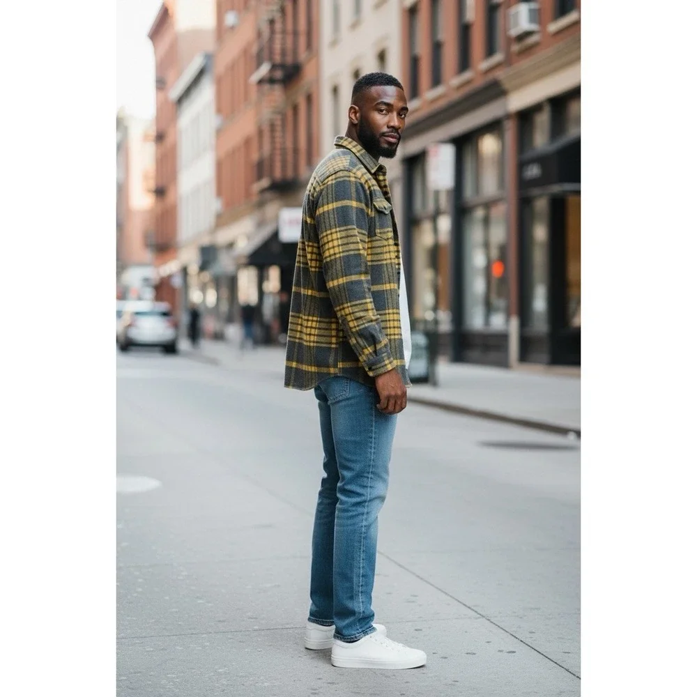 Landmark Supply Men's ‎ 3 XL Heavy Flannel Shirt